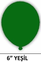 6 inc yesil su balonu