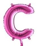 c harfi fusya ruby folya balon 14 inc 38 cm