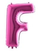f harfi pembe fusya folyo balon 40 inch 100cm