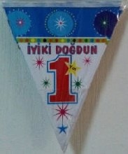 flama 1 yas iyikidogdun erkek parti malzemesi