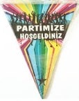 flama partimize hos geldin parti malzemesi