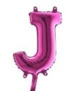 j harfi fusya ruby folya balon 14 inc 38 cm