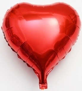 kirmizi kalp folyo balon 18 inc