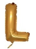 l harfi altin gold folya balon 14 inc 38 cm