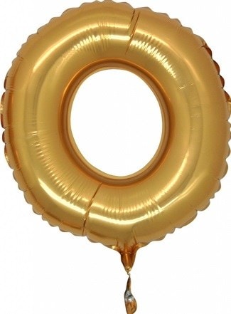 sifir gold altin numara balon 14 inc folyo balon