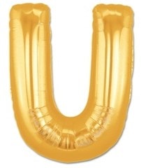 u harfi sari gold altin folyo balon 40 inch 100cm
