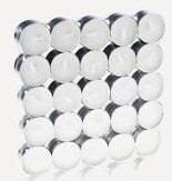 yuvarlak beyaz tealight mum 25 adet